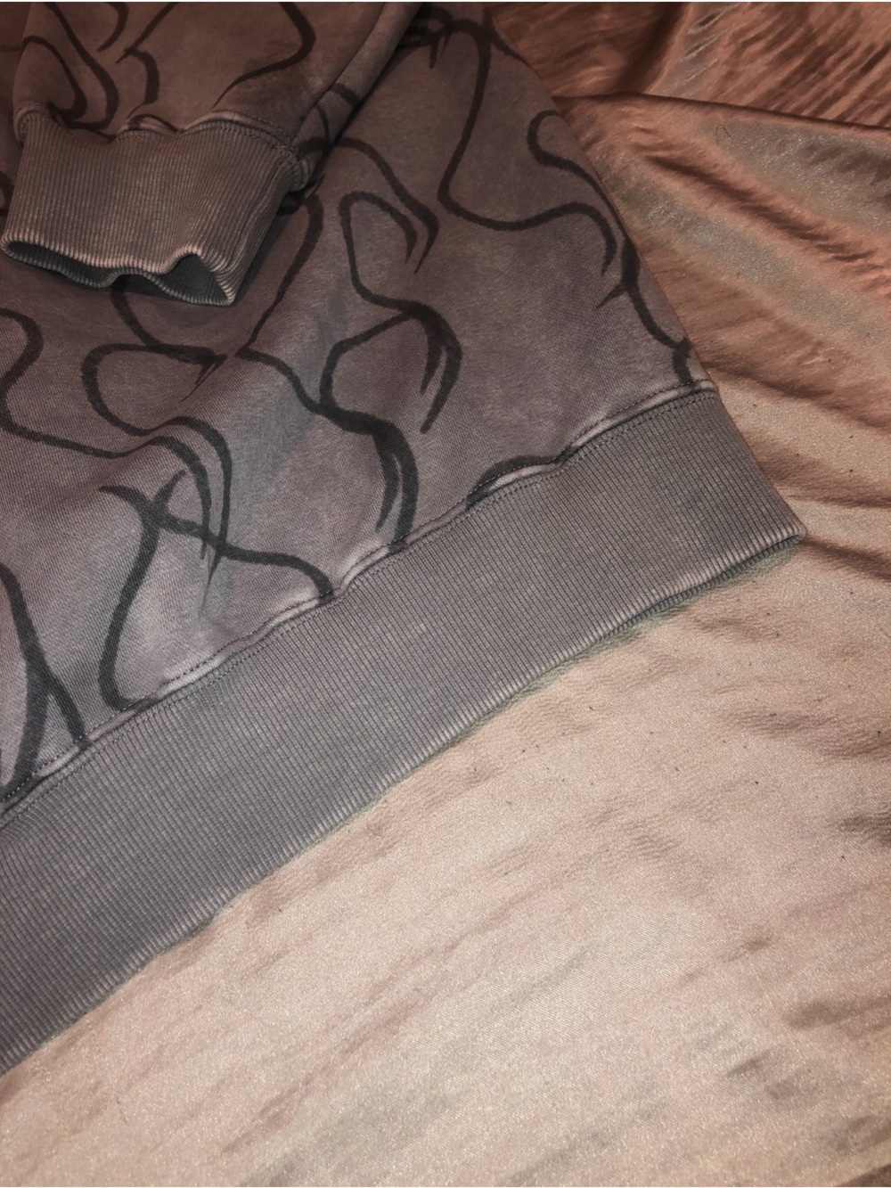 Von Dutch Hoodie Gray with Flame Dice & 8-Ball - Picture 10 of 10